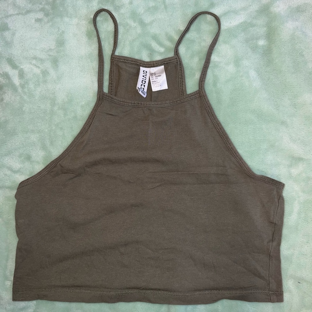 Green Crop Top